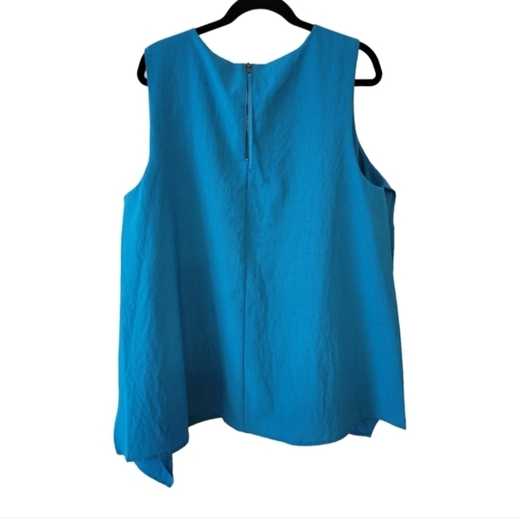 Lane Bryant Teal Sleeveless Swing Top Size 18 - Picture 2 of 3